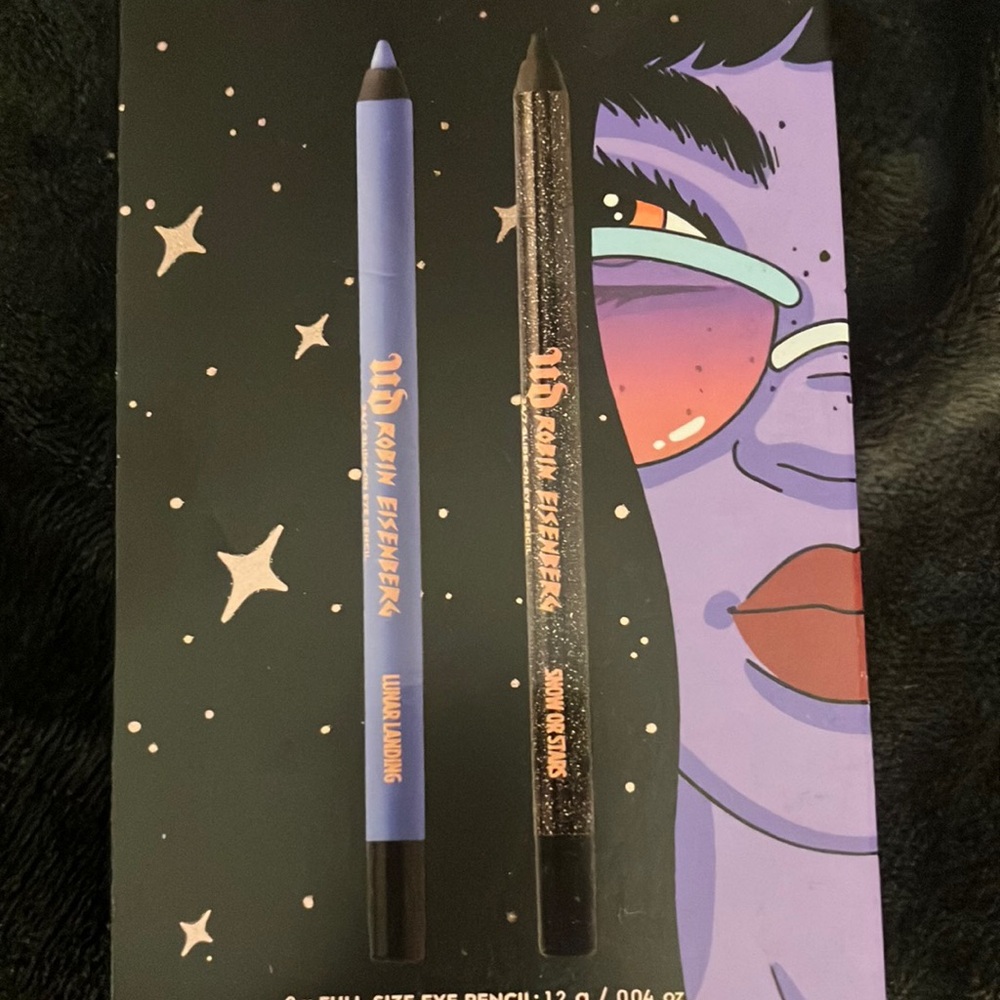 URBAN DECAY full size eyeliner duo- black n blue- limited release